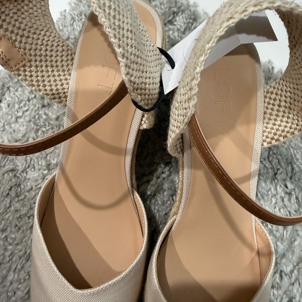 Loft espadrille wedges.  Size 9.  Never worn - Picture 10 of 10